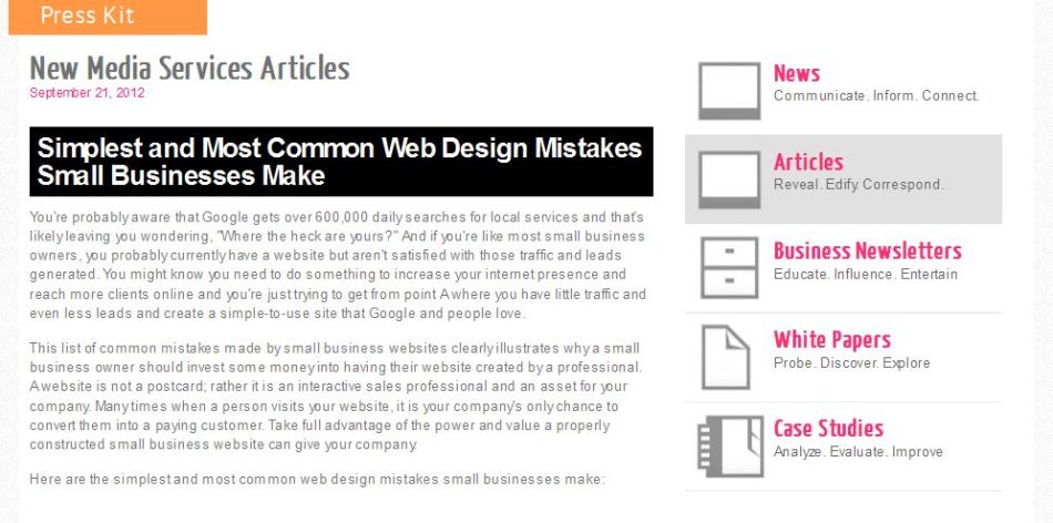 Simplest and Most Common Web Design Mistakes Small Businesses Make